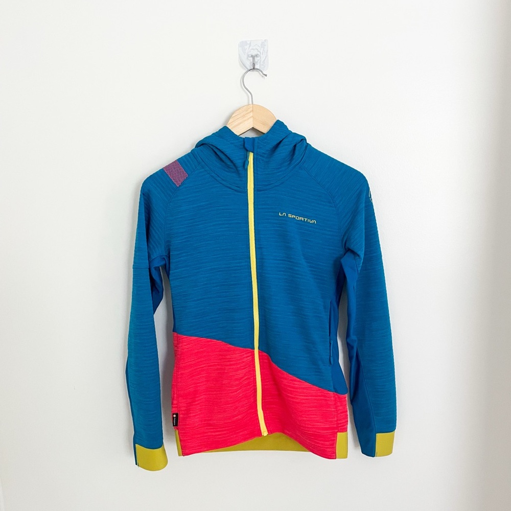 LA SPORTIVA Mid-Layer Jacket | Turquoise & Hibiscus | XS